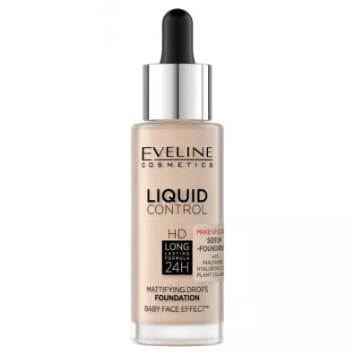 Eveline Cosmetics Matuj�cy podk�ad do twarzy 002 Soft Porcelain Niacynamid 32 ml