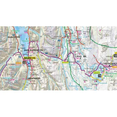 Islandia map&guide PL laminat 2023