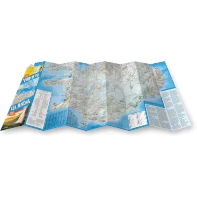 Islandia map&guide PL laminat 2023