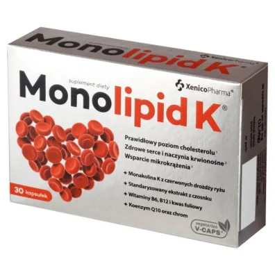Xenico Pharma Monolipid K Czerwony Ry� Suplement diety 30 kaps.