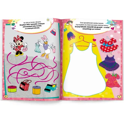 Minnie. 100 Brokatowych naklejek