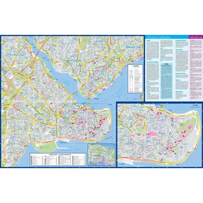 Stambu� laminowany przewodnik i mapa 2w1