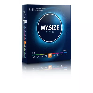 My.size Pro Condoms prezerwatywy 57mm 3 szt.