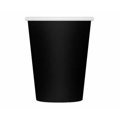 Godan Kubeczki papierowe czarne 250ml 6 szt.