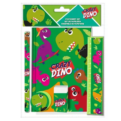 KIDS EUROSWAN Zestaw pi�mienniczy Crazy Dino 5 el.