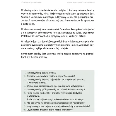 Polskie miasta. Karty pracy z tekstami do czytania ze zrozumieniem dla uczni�w ze specjalnymi potrzebami edukacyjnymi