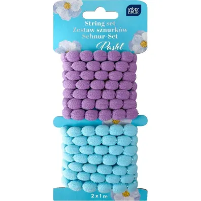 Interdruk Zestaw sznurk�w ozdobnych 2x1m Pastel
