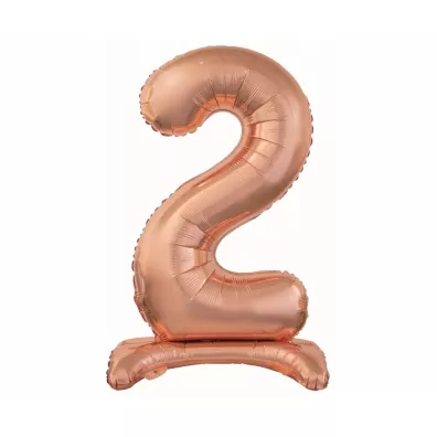 Godan Balon foliowy B&C Cyfra stojca 2 74cm rowo-zota