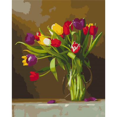 Symag Malowanie po numerach. Paint it! Tulipany 40 x 50 cm