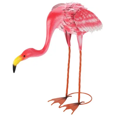 ProGarden Zestaw rowych flamingw do ogrodu