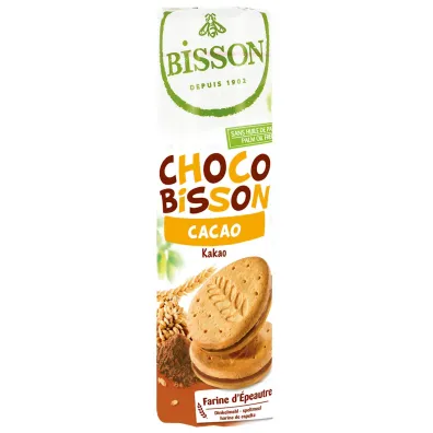 Bisson Ciastka markizy orkiszowe z kremem kakaowym 300 g Bio