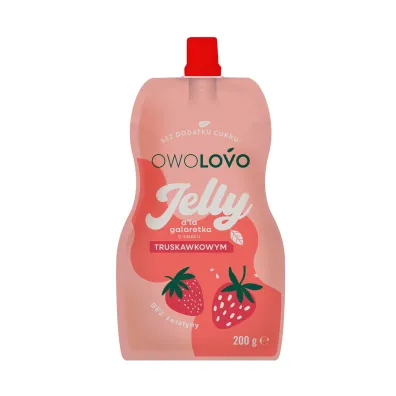 Owolovo Jelly - Galaretka o smaku truskawkowym 200 g