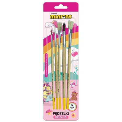 p�dzelki z naturalnego w�osia Minionki 5 szt