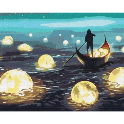 Brushme Malowanie po numerach - Ksi�ycowy Spacer 40x50cm