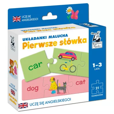 Puzzle Kapitan Nauka. Uk�adanki malucha. Angielski. Pierwsze s��wka Edgard