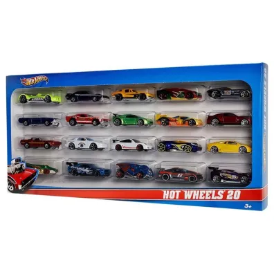 Hot Wheels. Samochodziki resoraki Dwudziestopak Mattel