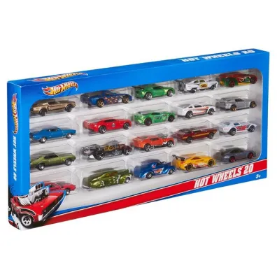 Hot Wheels. Samochodziki resoraki Dwudziestopak Mattel