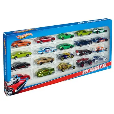 Hot Wheels. Samochodziki resoraki Dwudziestopak Mattel