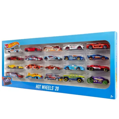 Hot Wheels. Samochodziki resoraki Dwudziestopak Mattel