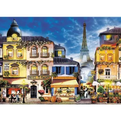 Puzzle drewniane 1000 el. Francuska uliczka Trefl