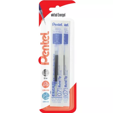 Pentel Wk�ad do pi�r kulkowych EnerGel LR7 niebieski 2 szt.