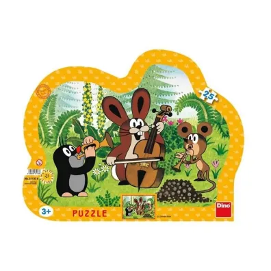 Puzzle ramkowe 25 el. Krecik Orkiestra przyjaci� Dino Toys