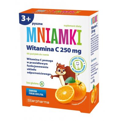 Starpharma Mniamki Witamina C 250g suplement diety dla dzieci 60 g