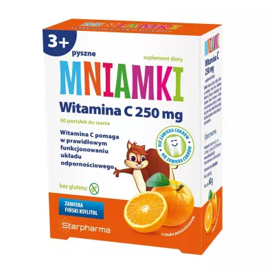 Starpharma Mniamki Witamina C 250mg suplement diety dla dzieci 60 g