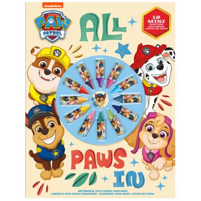 KIDS EUROSWAN Zestaw do kolorowania z 12 mini kredkami Paw Patrol PW19957