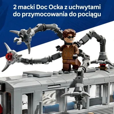 LEGO Marvel Spider-Man kontra Doc Ock — scena w metrze 76321