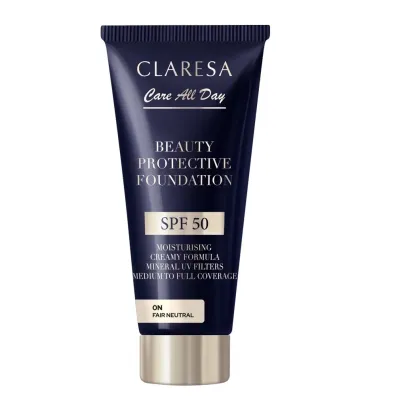 Claresa Beauty Protective Foundation nawilajcy podkad z filtrem SPF 50 0N Fair Neutral 30 ml