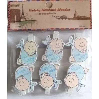 Galeria Hobby Klamerki ozdobne niemowl�ce 6 szt.