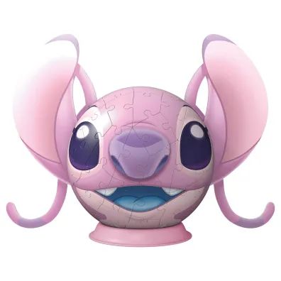 Puzzle 3D: Disney Stitch Kula Angel z uszami Ravensburger