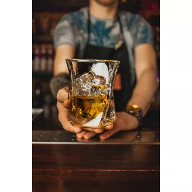 Vialli Design Szklanka z podwjn ciank do whisky Cristallo 25509 300 ml