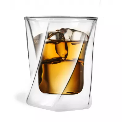 Vialli Design Szklanka z podwjn ciank do whisky Cristallo 25509 300 ml