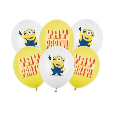 PartyDeco Balony Strong Minionki z nadrukiem 30cm