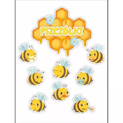 LearnHow Dekoracja - Grupa pszcz�ki 9 el.