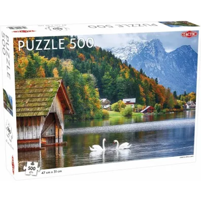 Puzzle 500 el. Landscape. Swans on a Lake Tactic
