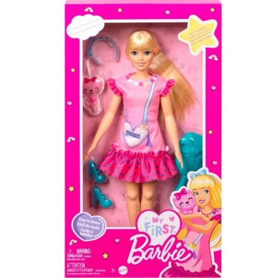 Moja Pierwsza Barbie Lalka + kotek HLL19 Mattel