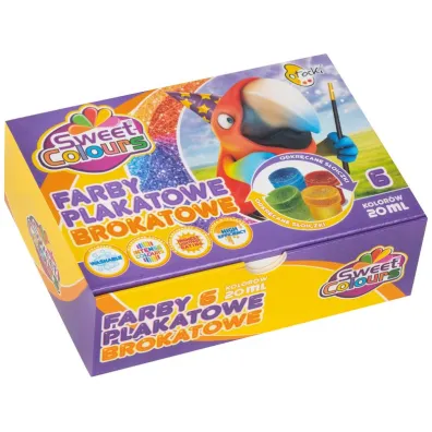 Otocki Farby plakatowe brokatowe 6 x 20 ml