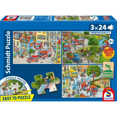 Puzzle 3x24 Stra� po�arna Schmidt