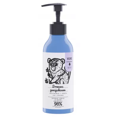 Yope Naturalny szampon do wosw wzmacniajcy Drzewo Gwajakowe Kadzidowiec i ywica 300 ml