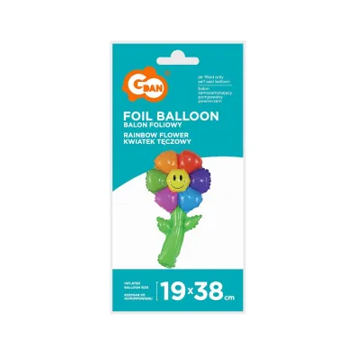 Godan BALON FOL KWIATEK 19X38 KOL/ZIE GO PBH
