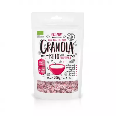Diet-Food Keto granola - malina 200 g Bio