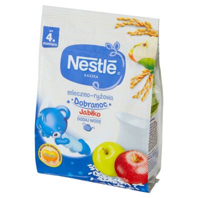 Nestle Kaszka Dobranoc mleczno-ryowa jabko dla niemowlt po 4 miesicu 230 g