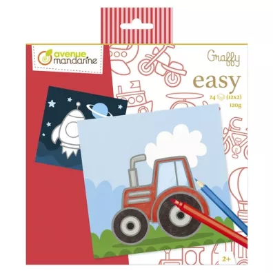 Kolorowanka Graffy Easy rodki transportu
