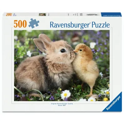 Puzzle 500 Rabbit and chick Ravensburger