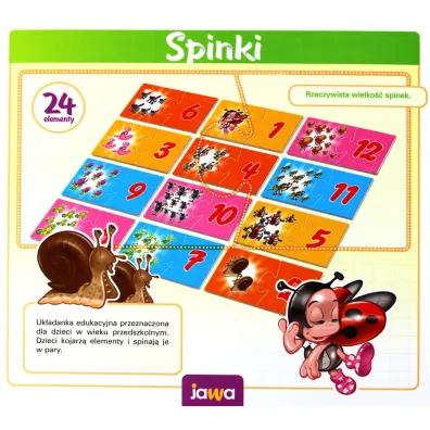 Spinki. Cyfry Jawa