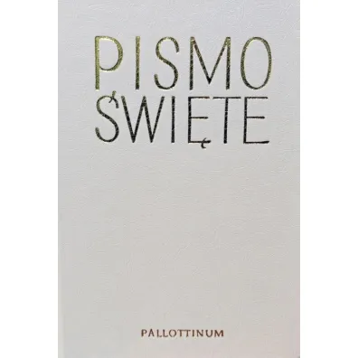 Biblia Pielgrzyma oprawa ekologiczna bia�a