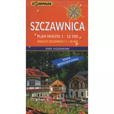 Mapa kieszonkowa wodoodporna Szczawnica 1:12 500